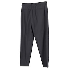 Mcq-Alexander McQueen MCQ Pleated Trousers in Black Polyester-Black