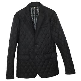 Burberry Diamond Quilted Blazer in Black Polyamide Black