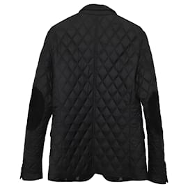 Burberry-Burberry Diamond Quilted Blazer in Black Polyamide-Black