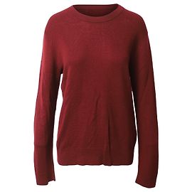 Pull Sandro Paris Crew Knit en Laine Rouge Rouge