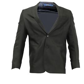 Polo Ralph Lauren Check Dinner Jacket in Black Silk Black