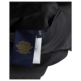 Polo Ralph Lauren-Polo Ralph Lauren Veste de soirée à carreaux en soie noire-Noir