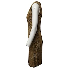 Tory Burch-Tory Burch Ärmelloses Kleid mit Schlangenmuster aus Seide mit Animal-Print-Andere