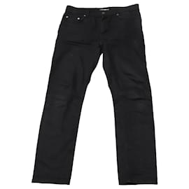 Saint Laurent-Slim-Fit-Jeans von Saint Laurent aus schwarzem Baumwolldenim-Schwarz
