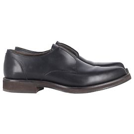 Brunello Cucinelli Chaussures Basses Embellies en Cuir Noir Noir