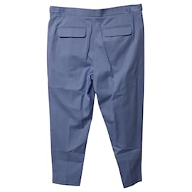 Equipment-Equipment Pantalone Rilassato Unisex in Lyocell Verde-Blu
