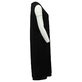 Acne-Acne Studios Kaci Casual Midi Dress en Black Tencel-Negro