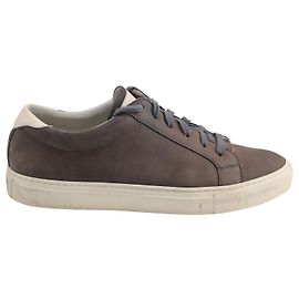 Baskets à Lacets Brunello Cucinelli en Daim Marron Marron