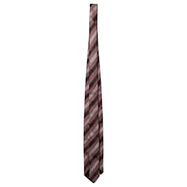 Ermenegildo Zegna-Ermenegildo Zegna Striped Necktie in Multicolor Silk-Other,Python print