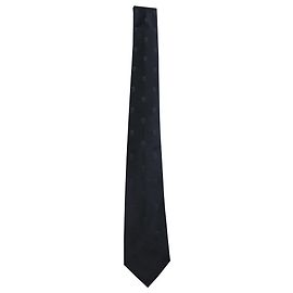 Alexander McQueen Skull-Pattern Tie in Black Print Silk Black