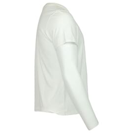 Sandro-Sandro Amour Logo T-shirt in White Cotton -White,Cream