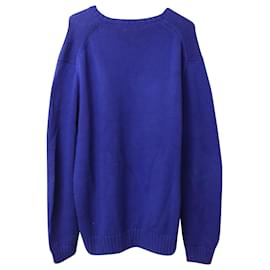 Polo Ralph Lauren-Maglione girocollo Ralph Lauren in misto cotone blu reale-Blu