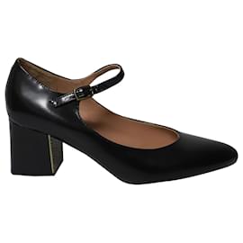 Jil Sander-Sapatos Mary Jane Jil Sander Glossed em couro envernizado preto-Preto
