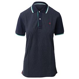 Polo stampata Carolina Herrera in cotone blu navy Blu navy