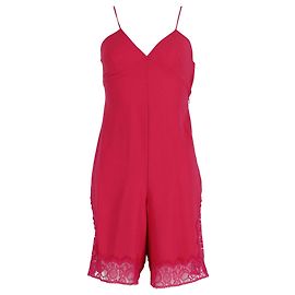 Maje Isadora Romper in Pink Polyester Pink
