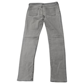 Maison Martin Margiela-Maison Martin Margiela Jeans Slim Fit in denim di cotone grigio-Grigio