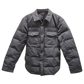 Tom Ford Quilted Shirt Jacket in Navy Blue Polyester Blue Navy blue