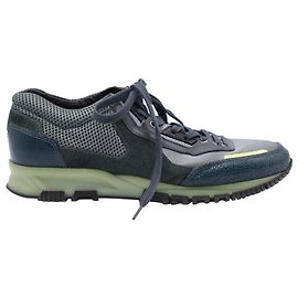 Lanvin Sneakers mit Reflektordetails aus grauem Synthetik Grau