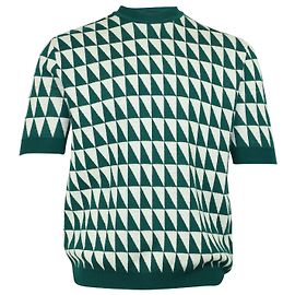 Raf Simons Short Sleeve Sweater in Green Wool Other