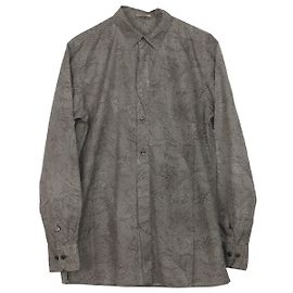 Bottega Veneta Gepunktetes Button-Down-Hemd aus grauer Baumwolle Grau