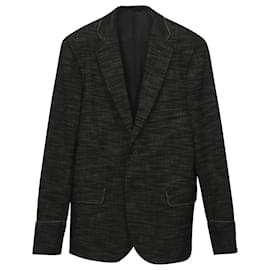 Bottega Veneta-Bottega Veneta Blazer in Black Print Cotton-Black
