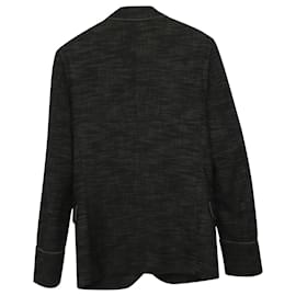 Bottega Veneta-Bottega Veneta Blazer in Black Print Cotton-Black