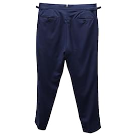 Tom Ford-Tom Ford Trousers in Navy Blue Wool-Blue,Navy blue