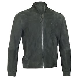 Theory Tremont Jacket in Grey Goat Suede Grey