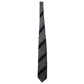 Corbata Balmain a rayas en seda multicolor Otro Impresión de pitón