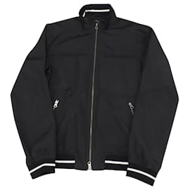 Theory-Theory Bomber Varsity Jacket in Black Polyester-Black