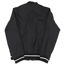 Theory-Theory Bomber Varsity Jacket en Polyester Noir-Noir
