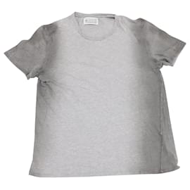 Maison Martin Margiela-Maison Martin Margiela Crewneck Short-Sleeved T-Shirt in Grey Cotton-Grey