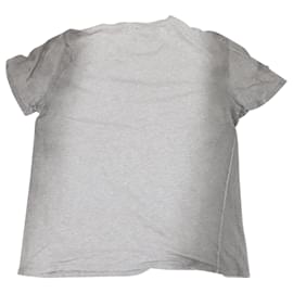 Maison Martin Margiela-Camiseta de cuello redondo de manga corta en algodón gris de Maison Martin Margiela-Gris