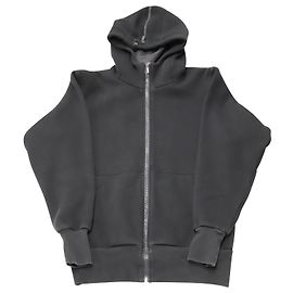 Bottega Veneta Hoodie mit Reißverschluss aus marineblauer Baumwolle Blau