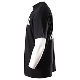 Palm Angels-Palm Angels Triangle Logo Print T-shirt in Black Cotton-Black