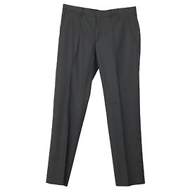Prada Men's Trousers in Light Grey Wool blend Grey