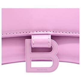 Balenciaga-Balenciaga Hourglass Bag aus pastellviolettem Kalbsleder Leder-Andere