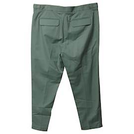 Equipment-Equipment Unisex Relaxed Trousers in Green Lyocell-Green