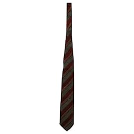 Ermenegildo Zegna-Ermenegildo Zegna Striped Necktie in Multicolor Silk-Other,Python print
