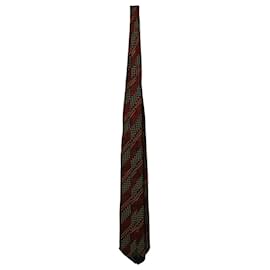 Ermenegildo Zegna-Ermenegildo Zegna Striped Necktie in Multicolor Silk-Other,Python print