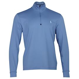 Polo Ralph Lauren-Polo Golf Ralph Lauren Chemise à quart de zip en polyester bleu-Bleu