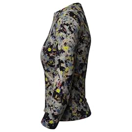 Erdem-Erdem Long Sleeve Floral Top in Multicolor Jersey Knit-Other