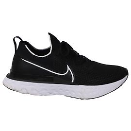 Nike Flyknit React Infinity Run 2 em borracha preta e branca Preto