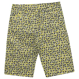 Marni-Shorts urbanos estampados Marni em linho amarelo-Outro