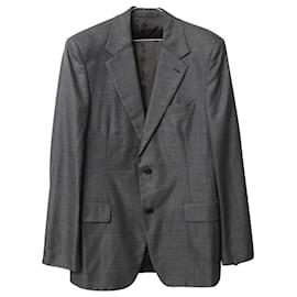 Prada-Conjunto de terno e calça Prada em lã cinza-Cinza
