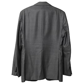 Prada-Conjunto Prada de traje y pantalón en lana gris-Gris