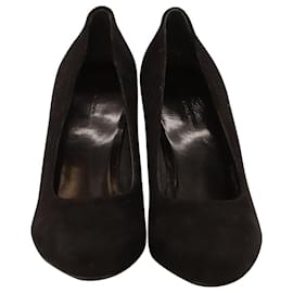 Balenciaga-Sapatos de salto alto Balenciaga em camurça preta-Preto