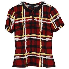 Marc by Marc Jacobs Blusa Tartan Print Multicolor Triacetato Outro Impressão em python