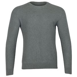 Theory Waffel-Strickpullover aus grauer Baumwolle Grau