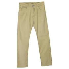 Bottega Veneta-Bottega Veneta Pantalon en Velours Côtelé de Coton Beige-Beige